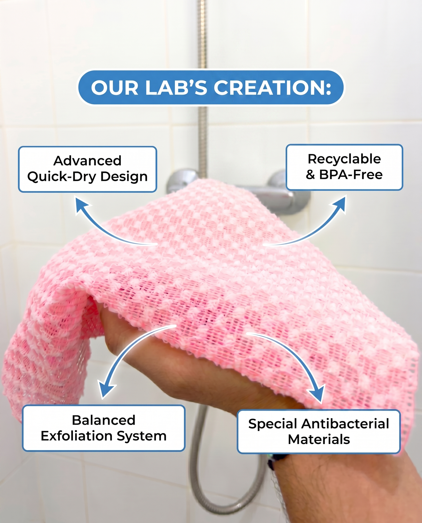 SkinWashi Shower Towel