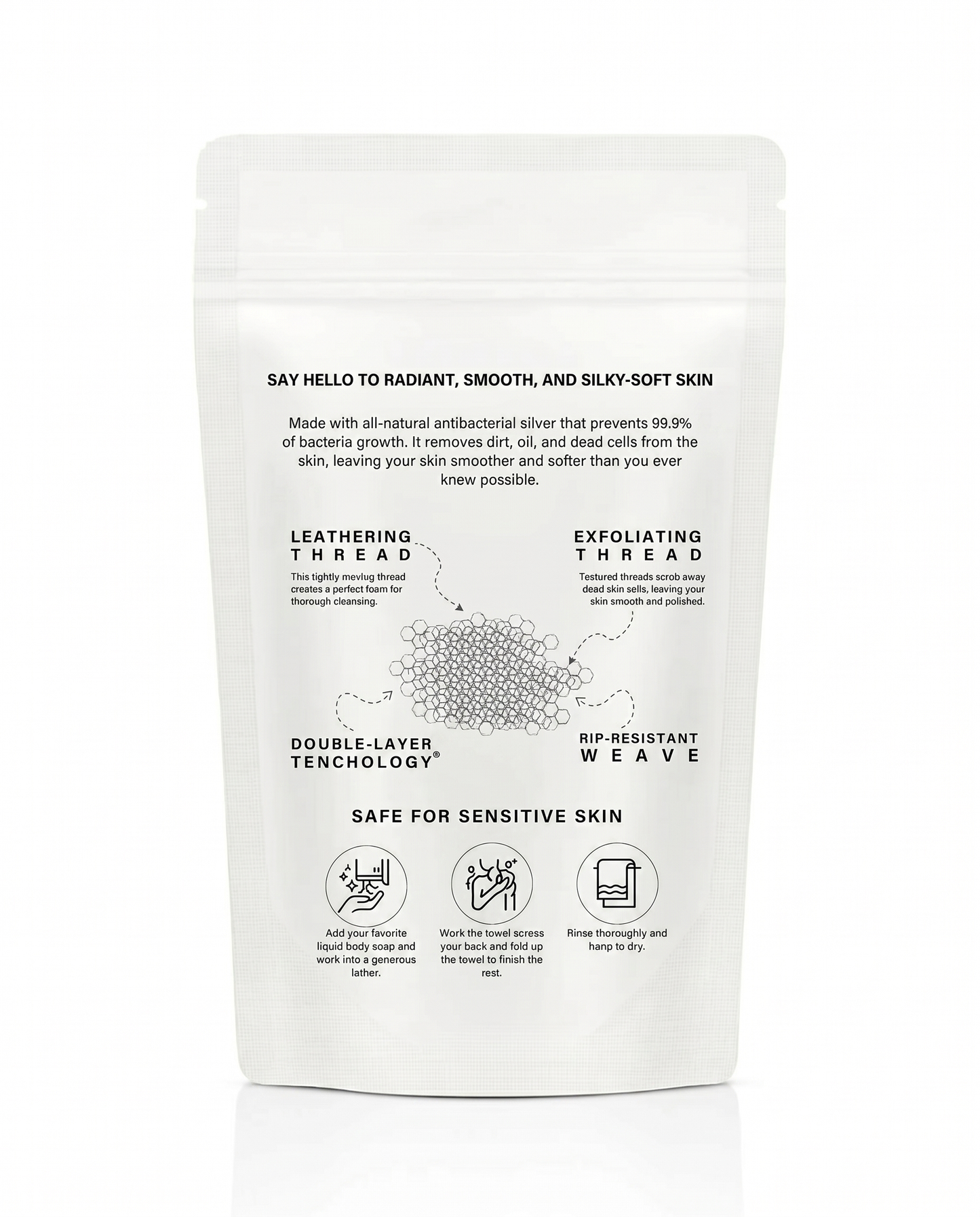 SkinWashi Shower Towel